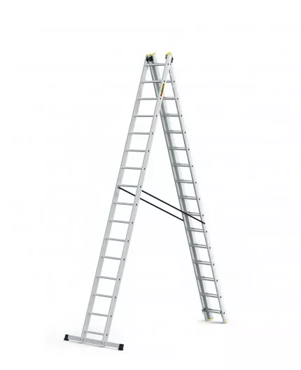 Scara aluminiu DraBest 3 x 16 trepte, 150 kg sarcina suportata