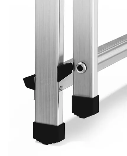Scara aluminiu pliabila DraBest, 4 trepte, 125 kg sarcina suportata