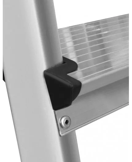 Scara aluminiu pliabila DraBest, 4 trepte, 125 kg sarcina suportata