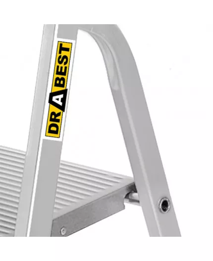 Scara aluminiu pliabila DraBest, 4 trepte, 125 kg sarcina suportata