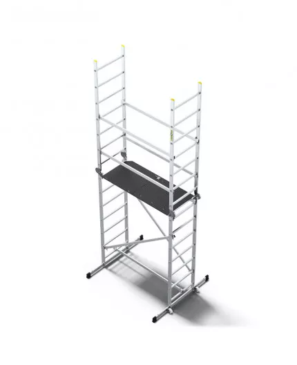 Schela aluminiu DraBest, platforma, 150 kg sarcina suportata