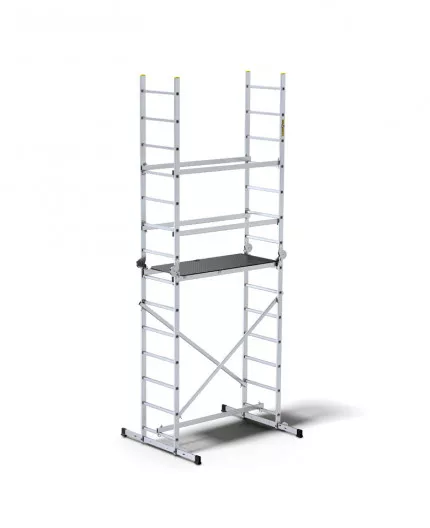Schela aluminiu DraBest, platforma, 150 kg sarcina suportata