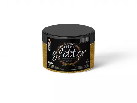 Sclipici decorativ Glitter G5 Magic Efect, 150g, Magic Gold