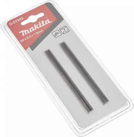 Set 2 cutite pentru rindeaua electrica, Makita HM 82 mm D-07945