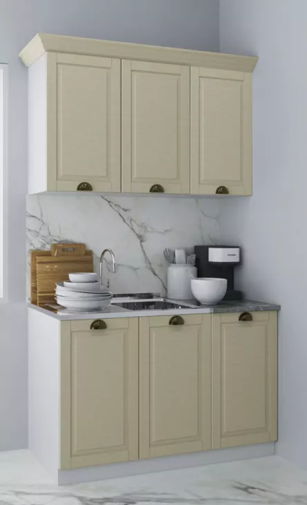 Set bucatarie MDF Square, 120 cm, fag antichizat