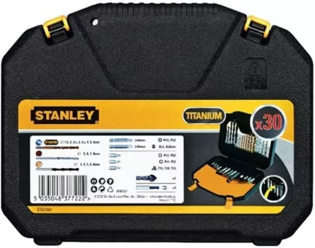 Set burghie si bit Stanley, 30 piese