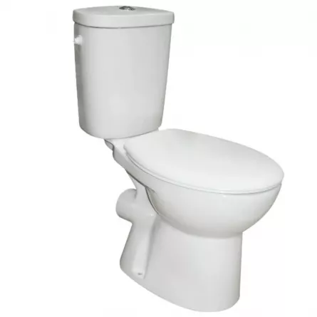 Set compact WC Fayans Enjoy WQ6F61110001311, evacuare laterala, portelan