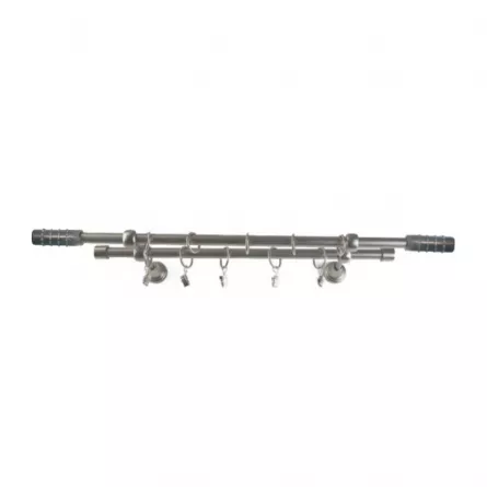 Set galerie metalica 16 mm dubla 160 cm inox