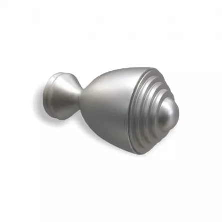 Set galerie metalica dubla 25/16 mm, lungime 200 cm, capat lalea, finisaj inox