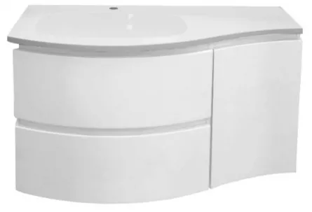 Set mobilier baie Armonia 70 cm, cu 2 sertare, model 2200/F00 2210/F00 2251, alb