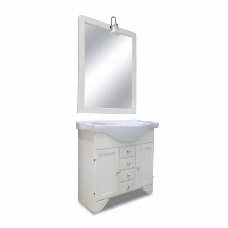 Set mobilier baie Legno 80 alb 7063/41/7064/41
