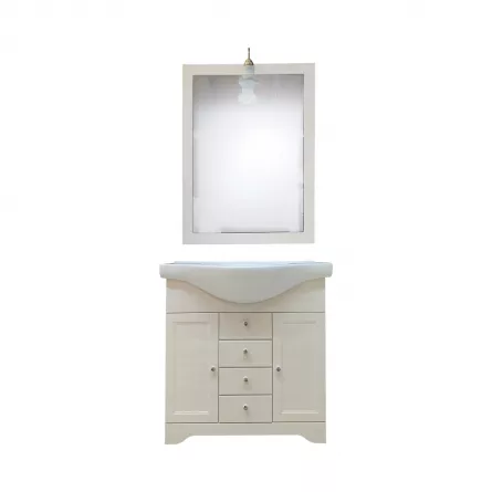 Set mobilier baie Legno 80 alb 7063/41/7064/41