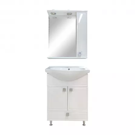 Set mobilier baie Sueno 60, dimensiune 45 x 60 cm, culoare alba