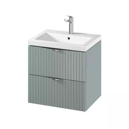 Set mobilier baie suspendat C148 Tirso 60 Fiord S801-544 + lavoar ceramic Como 60