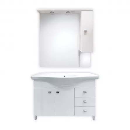 Set mobilier de baie Smart 836 + 812 LED/DR 105 cm