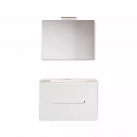 Set mobilier pentru baie Iris 60, culoare alba
