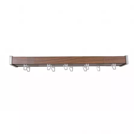 Set sina de aluminiu PL, culoare nuc, lungime 250 cm
