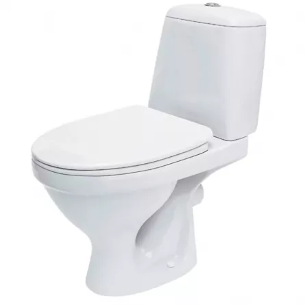 Set vas WC Cersanit EKO K07-240 cu rezervor 3-6 L si capac din polipropilena, alb