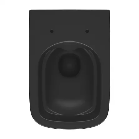 Set WC suspendat Cersanit LARGA Square CleanOn, culoare antracit, capac slim cu soft-close Set WC suspendat Cersanit LARGA Square CleanOn, culoare antracit, capac slim cu soft-close