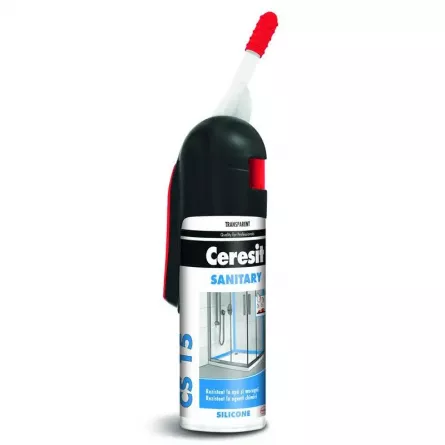 Silicon Ceresit CS15, transparent, ambalare 100 ml