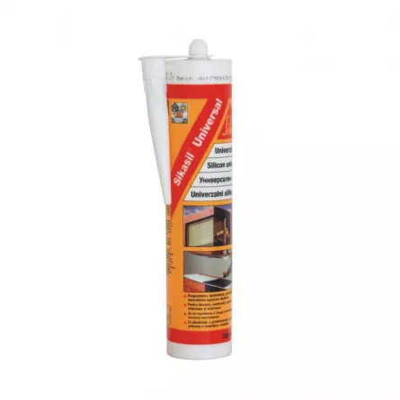 Silicon universal, Sika Sikasil, alb 280 ml