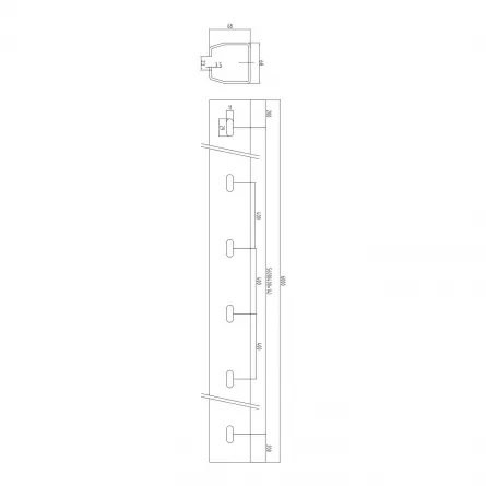 Sina de rulare pentru poarta culisanta 68 x 68, lungime 6 m, 60,069 zincata
