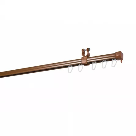 Sina perdea tavan tip U din metal culoare cires lungime 170 cm