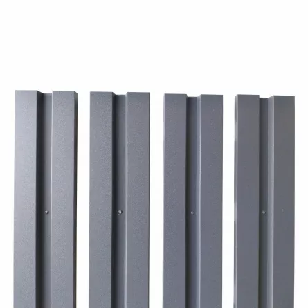 Sipca pentru gard model V1 marca Rufster, grosime 0,50 mm, finisaj gri-antracit RAL 7016 MS M2P3 vopsit pe ambele parti, lungime variabila