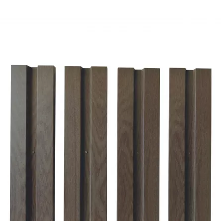 Sipca pentru gard model V1 marca Rufster, grosime 0,50 mm, finisaj Stejar Dark, lungime variabila