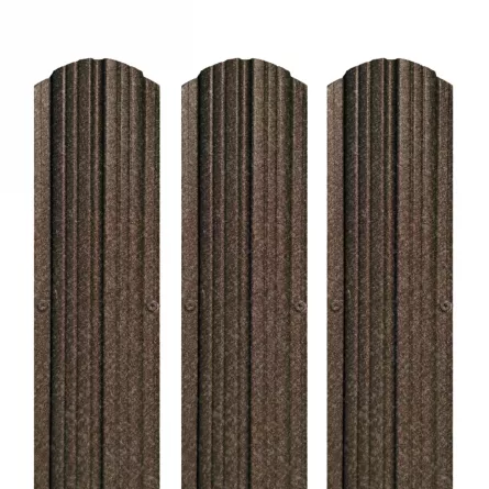 Sipca pentru gard Rufster grosime 0.50 mm finisaj maro-grafit RAL 8019 MPR inaltime variabila