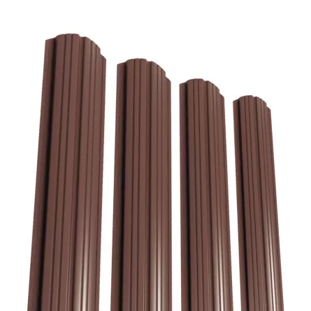 Sipca pentru gard Rufster grosime 0.60 mm finisaj maro lucios RAL 8017 pe ambele fete inaltime 1.5 m