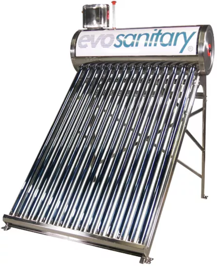 Sistem panou solar nepresurizat cu tuburi vidate EVO INOX 152 l