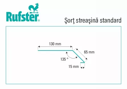 Sort streasina standard Rufster Premium 0,5 mm grosime, 7016 MS gri-antracit mat structurat