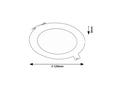 Spot LED SHAUM 2 ROTUND NEGRU 6W 71241 Rabalux