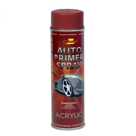 Spray cu vopsea acrilica profesionala , grund, culoare rosie, ambalare 500 ml