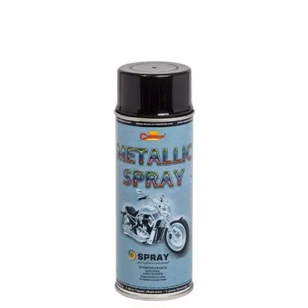 Spray cu vopsea, culoare neagra metalizat, ambalare 400 ml