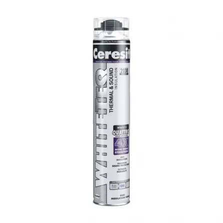 Spuma de montaj, pistol, Ceresit Whiteteq Premium 750 ml