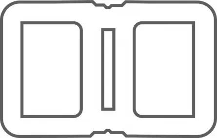 Structura pentru terase, WPC, dimensiune 40 x 60 mm, lungime 4 m, culoare neagra