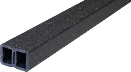 Structura pentru terase, WPC, dimensiune 40 x 60 mm, lungime 4 m, culoare neagra