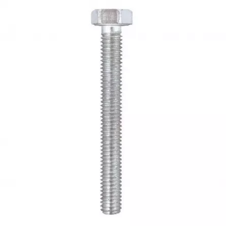 Surub cu cap hexagonal, din otel, zincat, dimensiune 6X120 mm