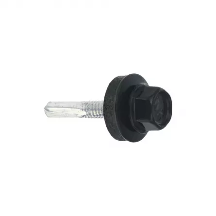 Surub pentru profil metalic 5.5x19 9005 negru 250 buc