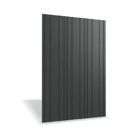 Tabla arhitecturala Rufster R8A Selena Eco 0,45 mm grosime 9005 negru lucios
