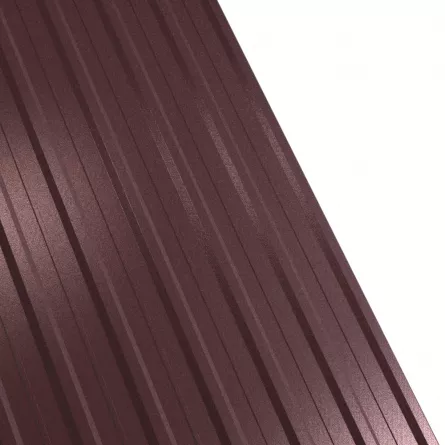 Tabla cutata Rufster R12A Extra 0,55 mm grosime 8017 MPR maro super poliester 1 m