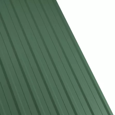 Tabla cutata Rufster R12A Premium 0,5 mm grosime 6020 MS verde-crom mat structurat 1 m
