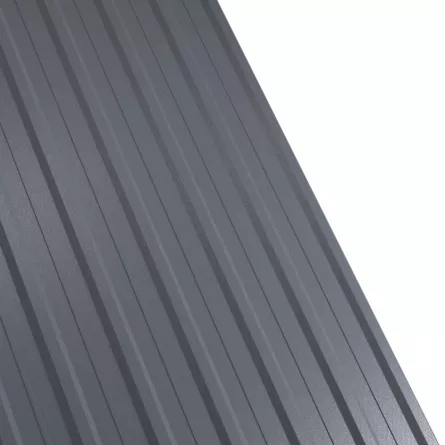 Tabla cutata Rufster R12A Premium 0,5 mm grosime 7024 MS gri-grafit mat structurat 1 m