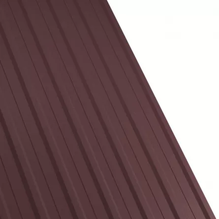 Tabla cutata Rufster R12A Premium 0,5 mm grosime 8017 MS maro mat structurat 1 m