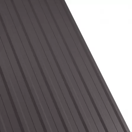 Tabla cutata Rufster R12A Premium 0,5 mm grosime 8019 MS maro-grafit mat structurat 1 m
