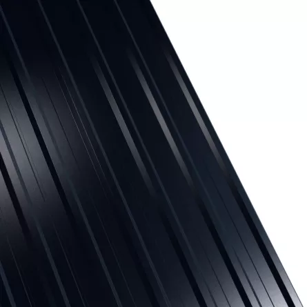 Tabla cutata Rufster R12A Super 0,60 mm grosime 9005 PUR negru 1 m