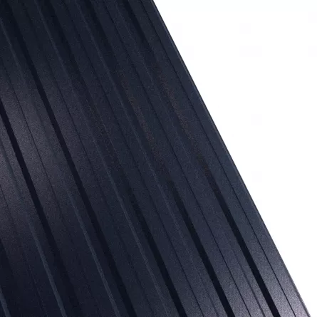 Tabla cutata Rufster R12F Eco 0,45 mm grosime 9005 MS negru mat structurat 1 m