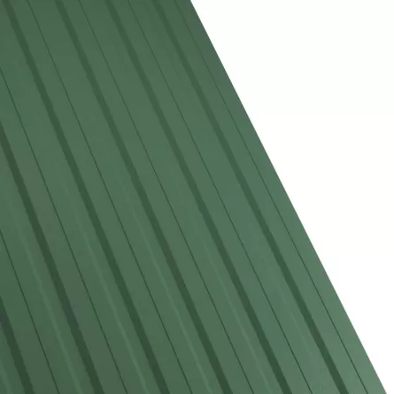 Tabla cutata Rufster R12F Premium 0,5 mm grosime 6020 MS verde-crom mat structurat 1 m